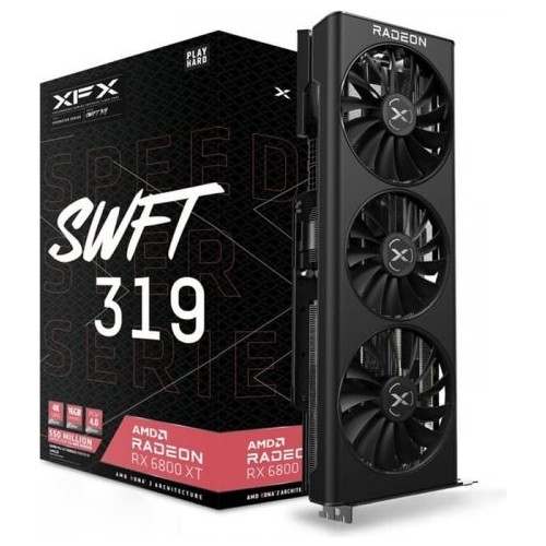 XFX RX-68XTAQFD9 RX 6800 XT 16GB GDDR6 DP/HDMI PCI4.0 Ekran Kartı