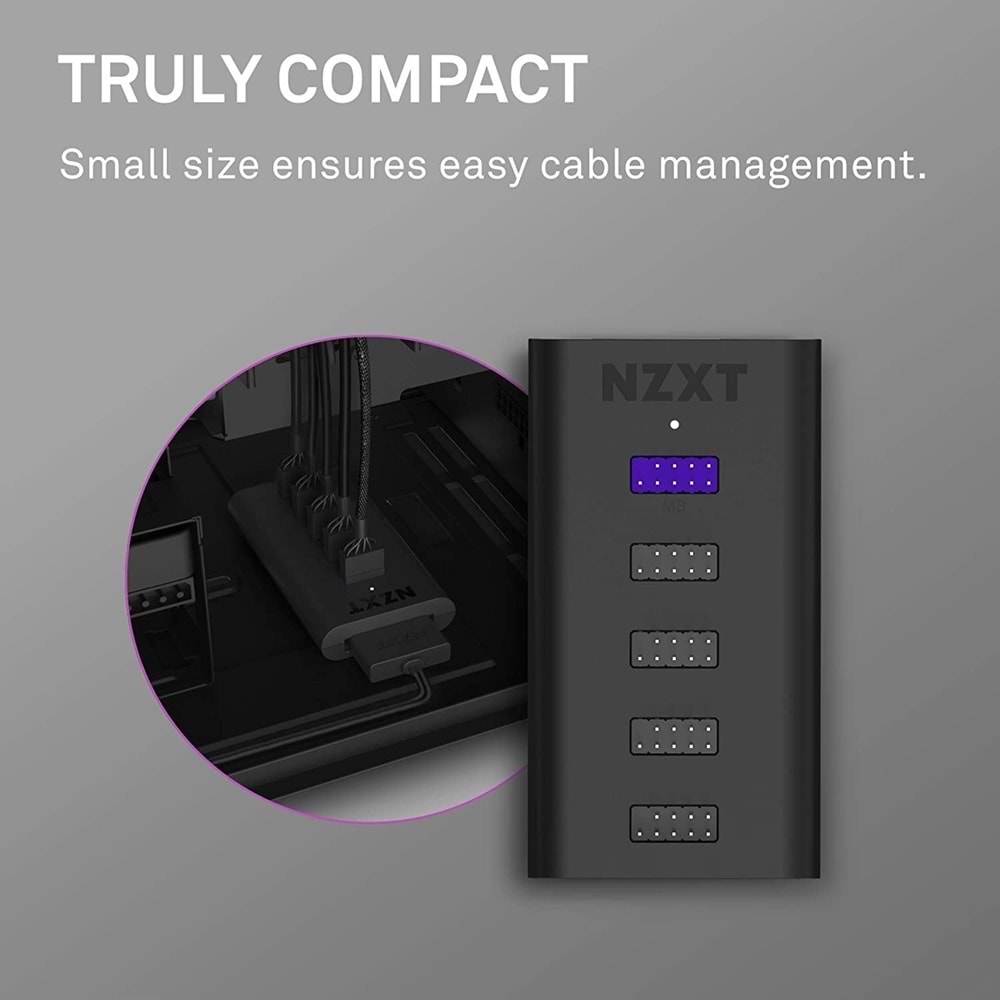 NZXT AC-IUSBH-M3 NZXT INTERNAL Siyah Usb 2.0 4 Port Hub