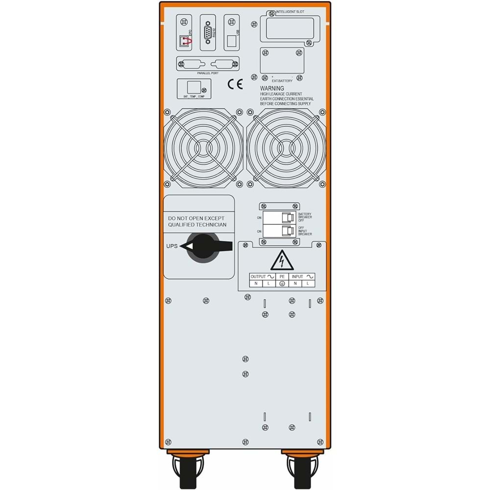 Makelsan PowerPack SE 6KVA 1F/1F (16X7AH) 4/10DK Online UPS