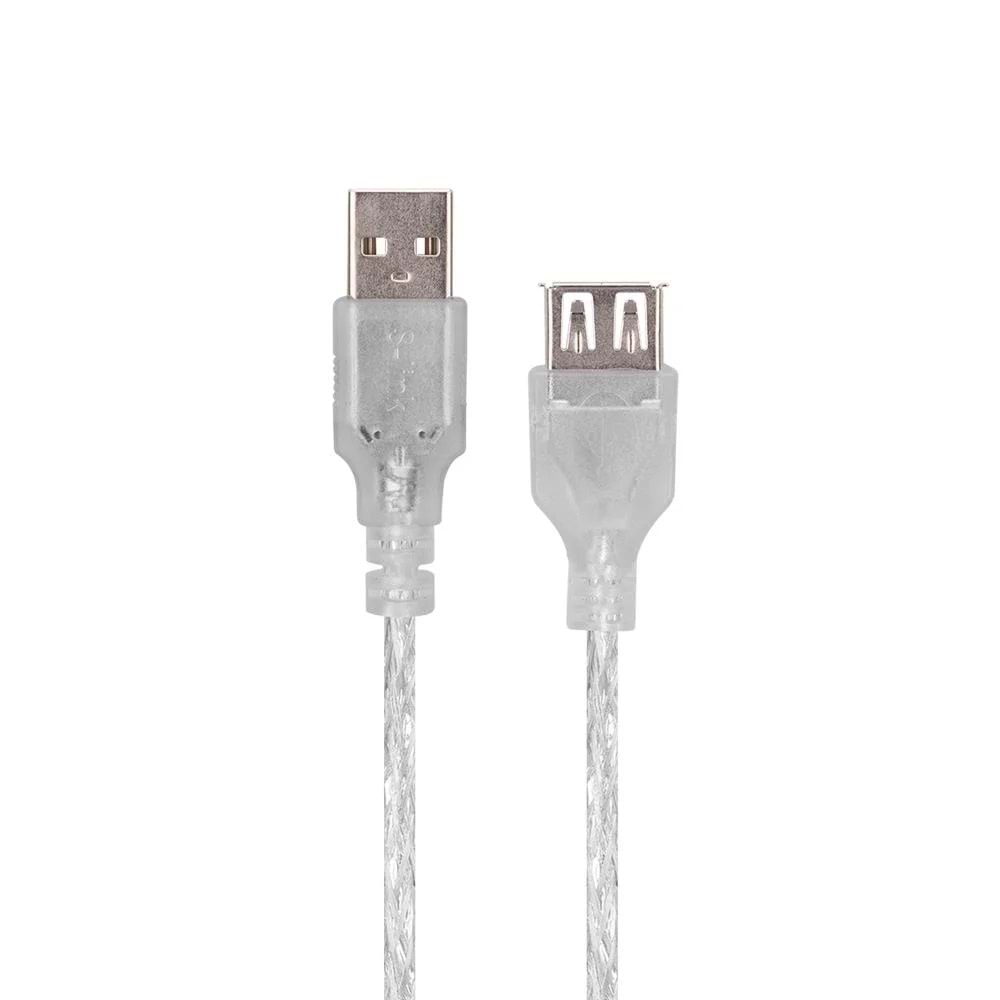 S-Link SL-AF2015 USB 2.0 1.5M Şeffaf Uzatma Kablosu