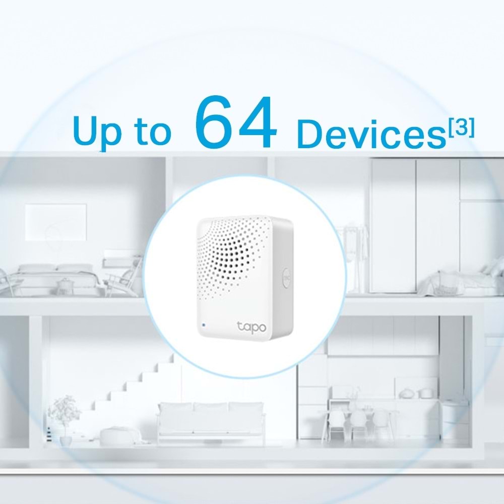 TP-Link Akıllı Zil Sesleri, Alarm ve Zil ile TP-Link Tapo H100 Smart Hub Wifi