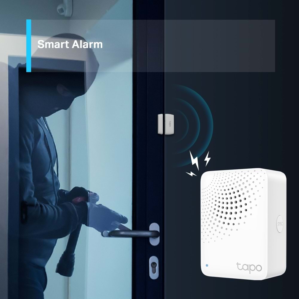 TP-Link Akıllı Zil Sesleri, Alarm ve Zil ile TP-Link Tapo H100 Smart Hub Wifi
