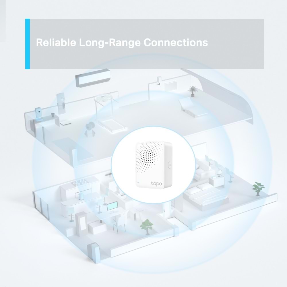 TP-Link Akıllı Zil Sesleri, Alarm ve Zil ile TP-Link Tapo H100 Smart Hub Wifi