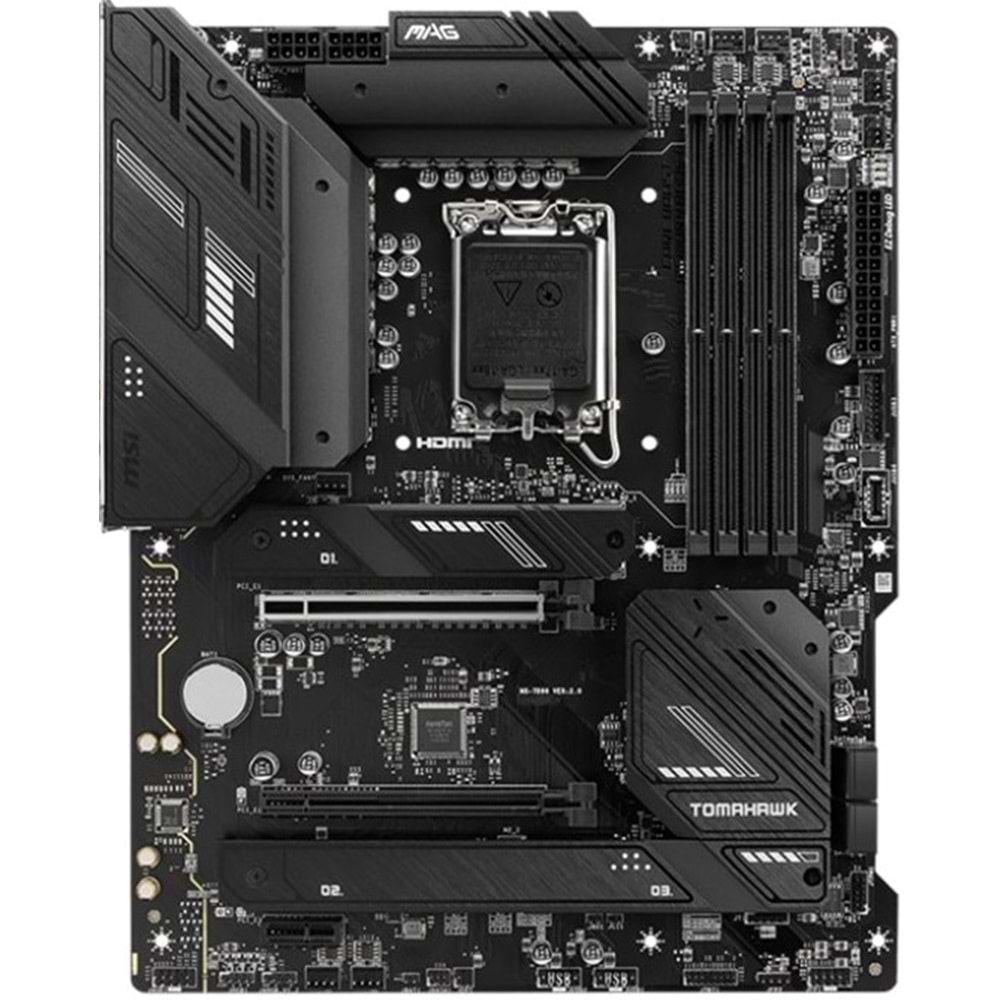 Msi MAG B760 TOMAHAWK WIFI DDR5 5400MHz 1XHDMI 1XDP 3XM.2 USB 3.2 ATX 1700P Anakart (12. ve 13. Nesil işlemci uyumlu)