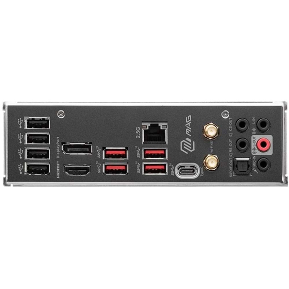 Msi MAG B760 TOMAHAWK WIFI DDR5 5400MHz 1XHDMI 1XDP 3XM.2 USB 3.2 ATX 1700P Anakart (12. ve 13. Nesil işlemci uyumlu)