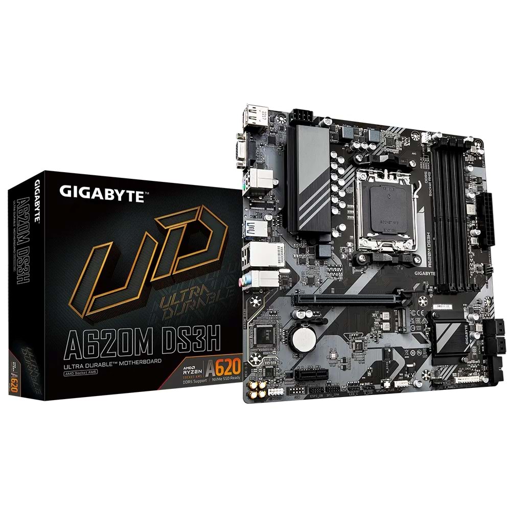 Gigabyte A620M-DS3H AM4 DDR5 HDMI Anakart
