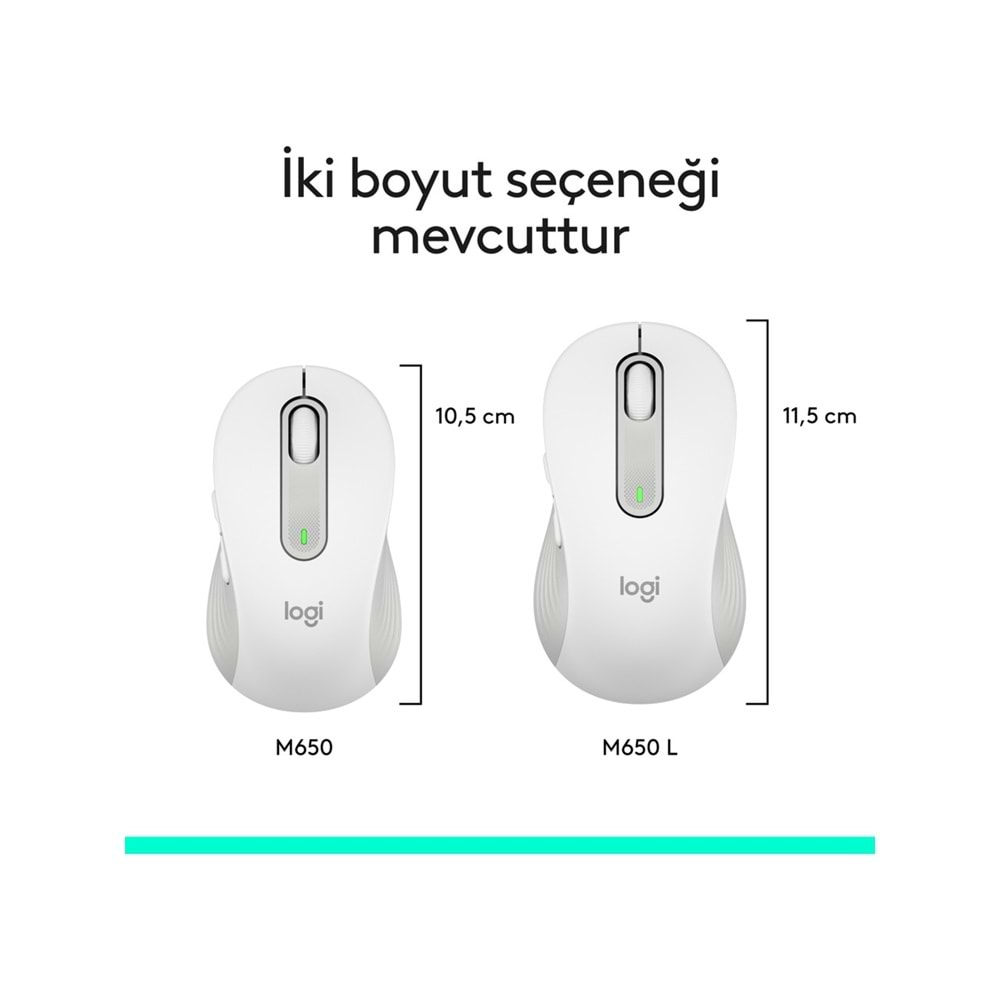 Logitech Signature M650 L Beyaz 910 006238