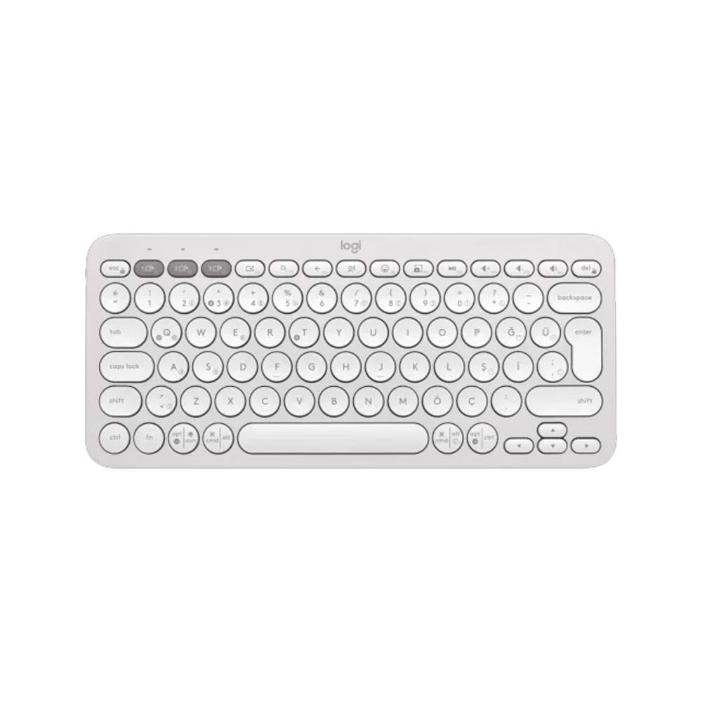 Logitech K380s Pebble Keys 2 BT Klavye Beyaz