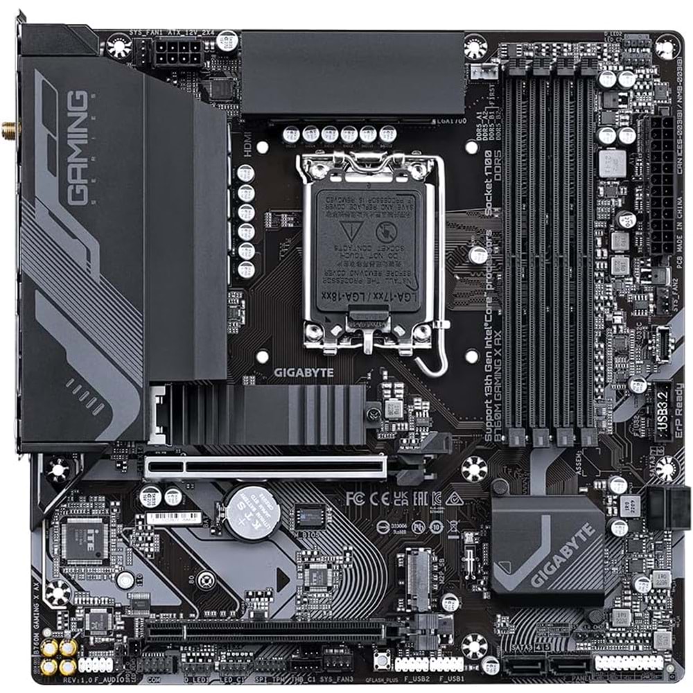 Gigabyte B760M Gaming X AX DDR5 7600MHZ(OC) HDMI