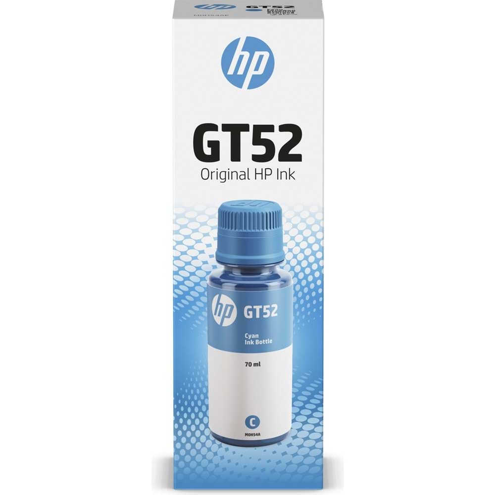 HP M0H54AE Mavi Renkli Mürekkep Kartuş (GT52)