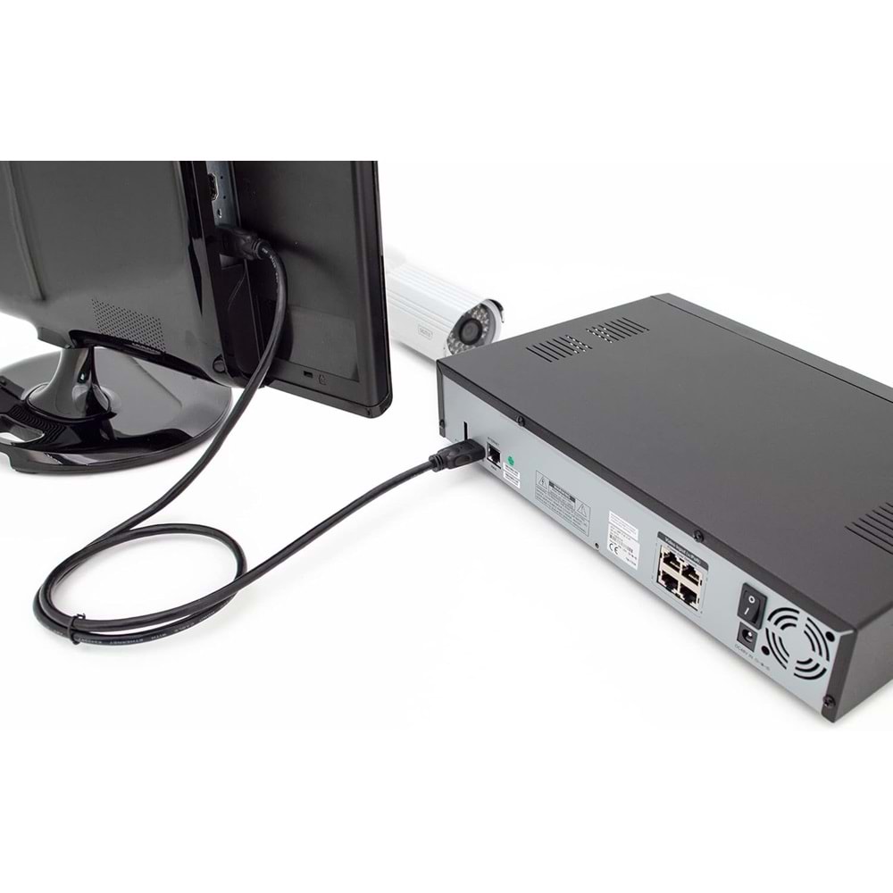 Digitus HDMI Kablo Altın Uçlu Siyah (30m)