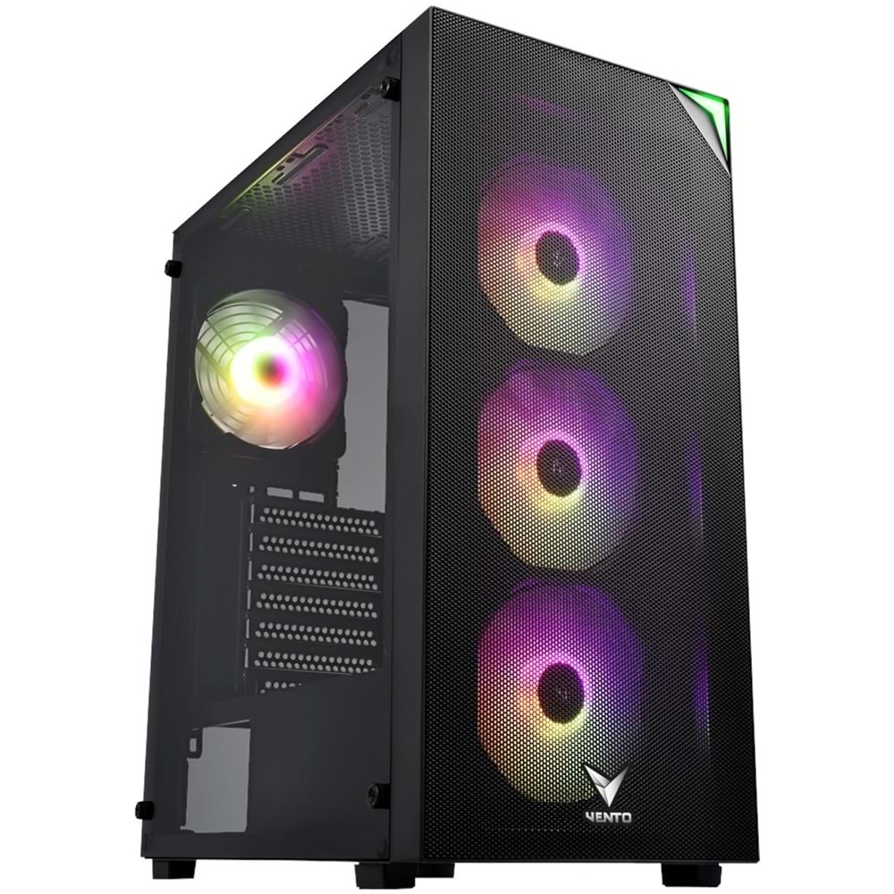 Vento FSP VG3400S 650W 80+ PSU 4X120MM RGB Fan Mesh ATX Gaming Kasa