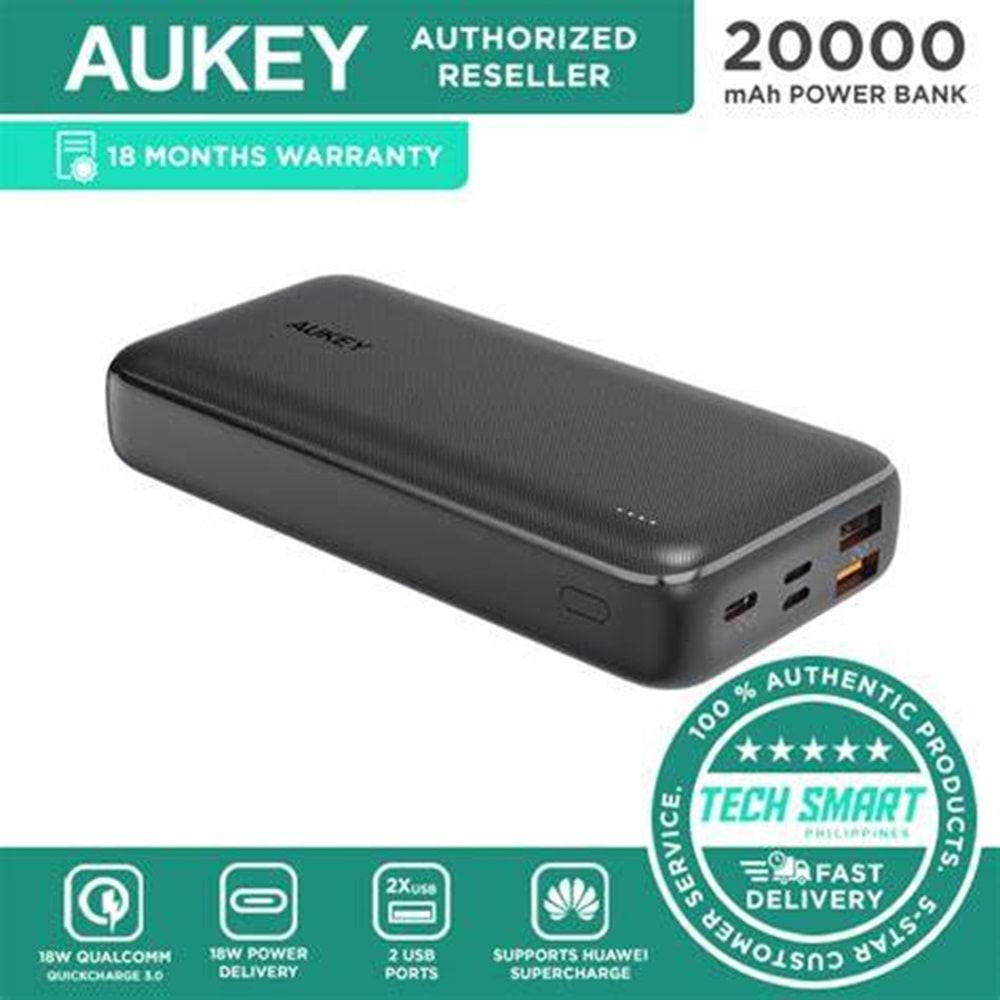 Aukey PB-N74S-BK 22,5W 20.000mAh Power Bank