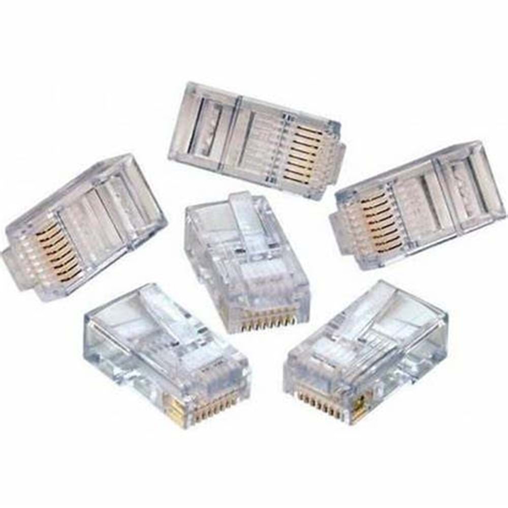 SPEED 100 Adet CAT6 RJ45 Konnektör