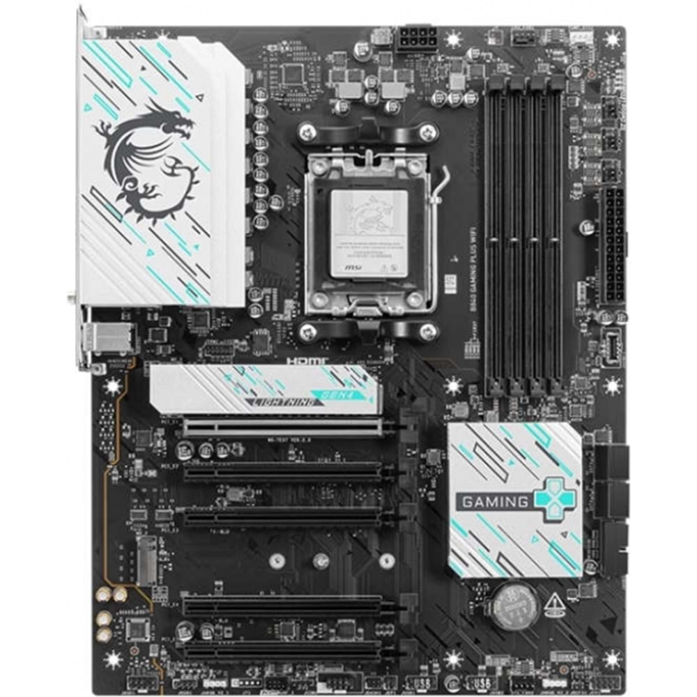 MSI B840 Gaming PLUS WIFI DDR5 8000MT/S 1XHDMI 2XM.2 ATX AM5 (AMD AM5 9000/8000/7000 Uyumlu)