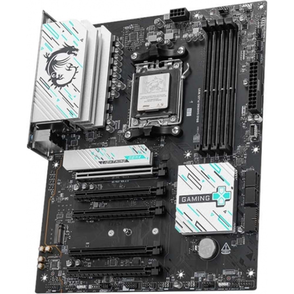 MSI B840 Gaming PLUS WIFI DDR5 8000MT/S 1XHDMI 2XM.2 ATX AM5 (AMD AM5 9000/8000/7000 Uyumlu)