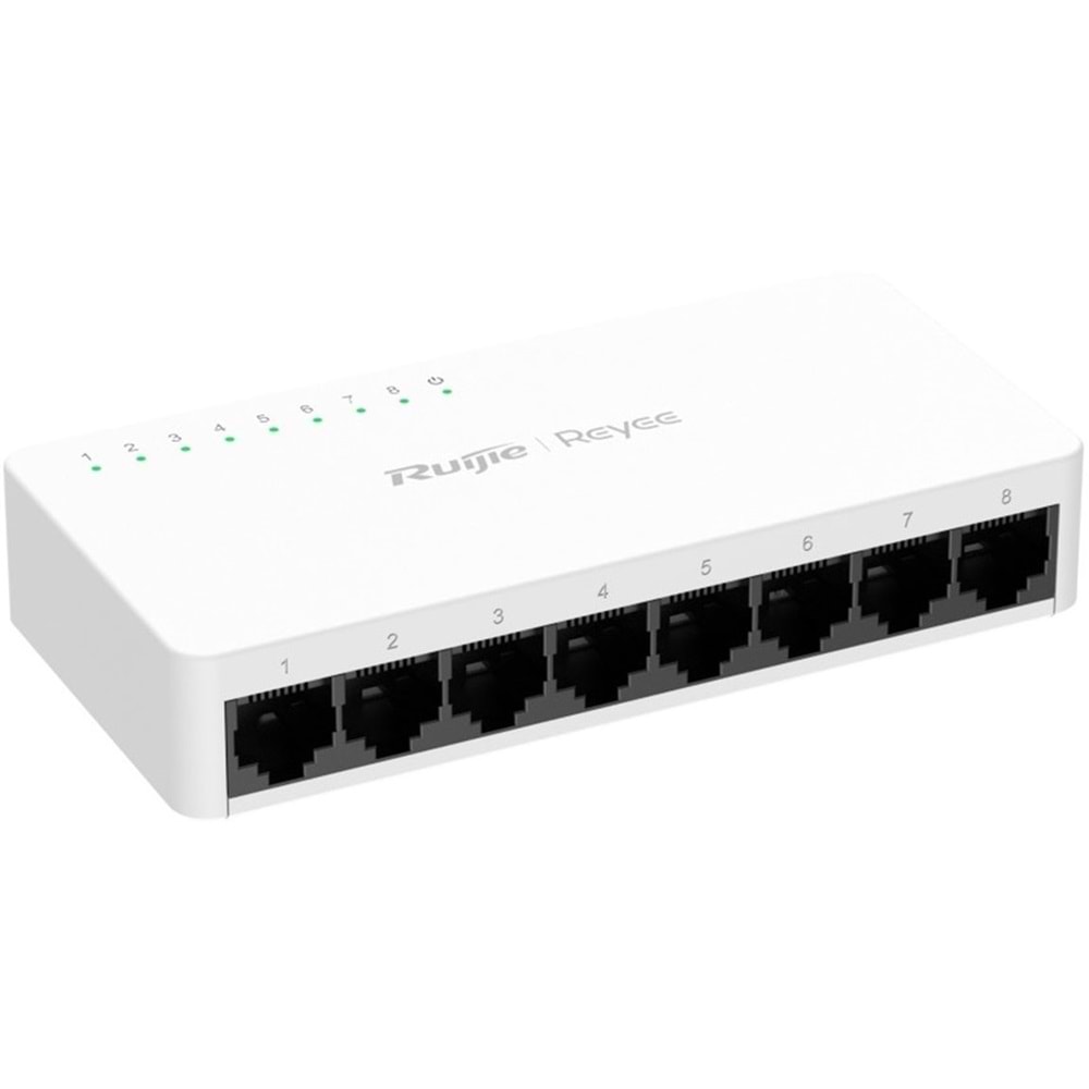 Ruijie Reyee RG-ES08F 8-Port 10/100 Mbps Tak Çalıştır Plastik Kasa Switch