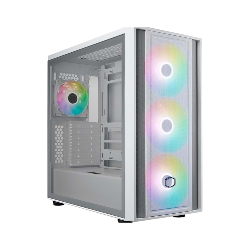 Cooler Master MasterBox 600 TG ARGB Beyaz Psu yok