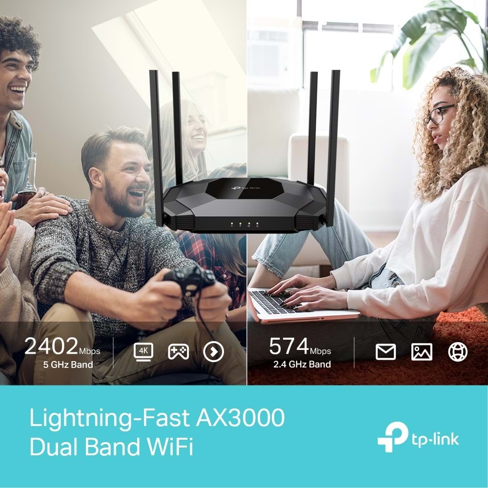 Tp-Link TL-WA3001 AX3000 Dual-Band Wi-Fi 6 Access Point (Erişim Noktası)