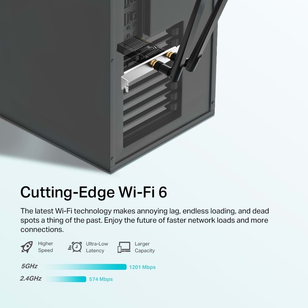 TP-Link ARCHER TX20E AX1800 WI-FI 6 Bluetooth 5.2 PCIE Adaptör