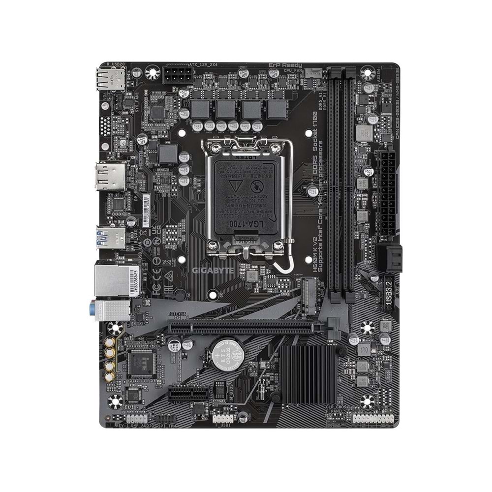 Gigabyte H610M K V2 D5 1700P Vga Hdmi Usb3.2