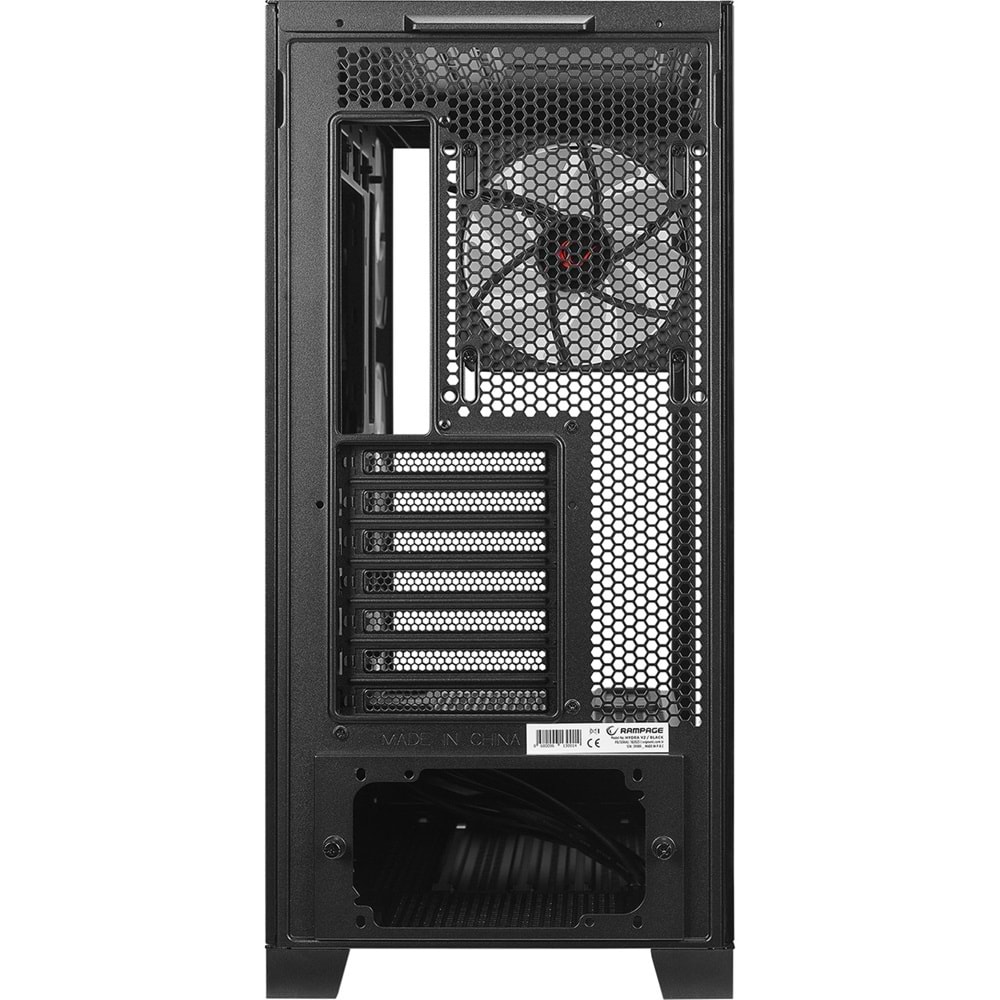 Rampage HYDRA V2 BLACK 4XARGB Fan+Hub Type-C E-ATX Exclusive Siyah Gaming Oyuncu