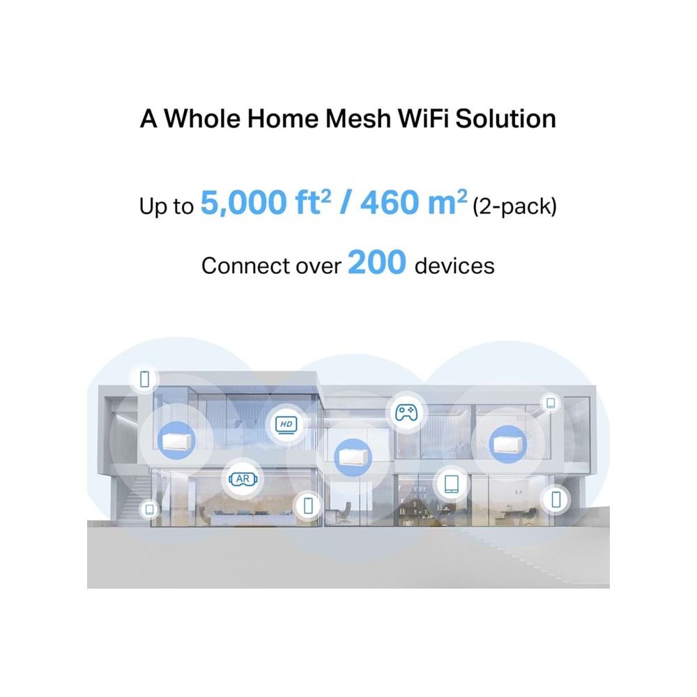 Tp-Link Mercusys Halo H37BE(2-pack) BE6500 Whole Home Mesh Wi-Fi 7 System (2 Ade