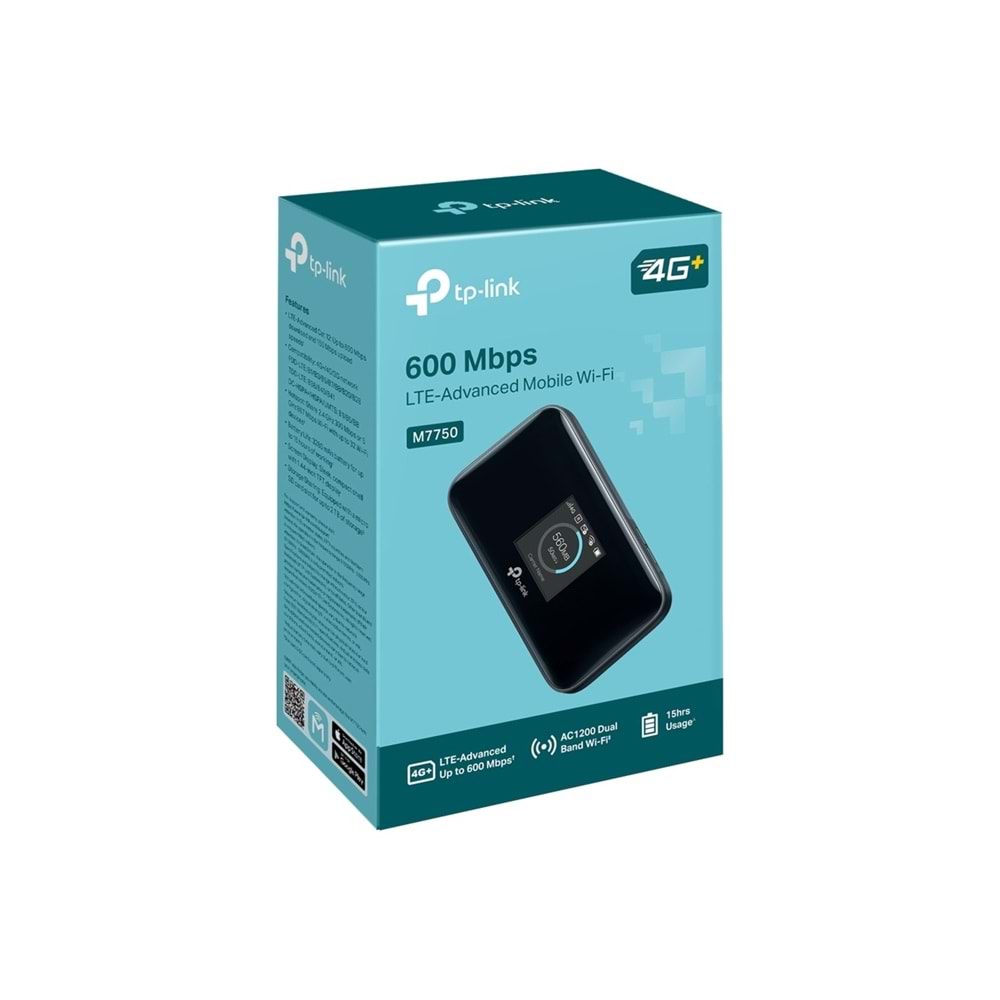 Tp-Link M7750 600Mbps WiFi 4G LTE-Advanced Cat12 Mobile Modem