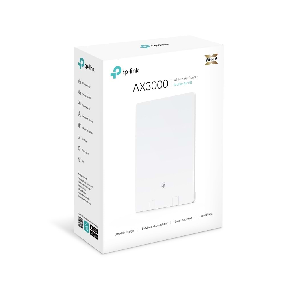 Tp-Link Archer Air R5 AX3000 Dual-Band Wi-Fi 6 Air Router ( Yönlendirici )