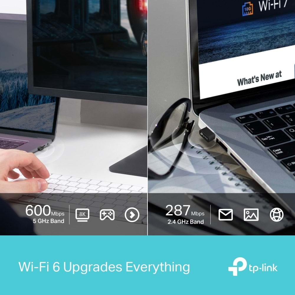Tp-Link Archer TX10UB Nano AX900 Wi-Fi 6 Bluetooth 5.3 USB Adaptör