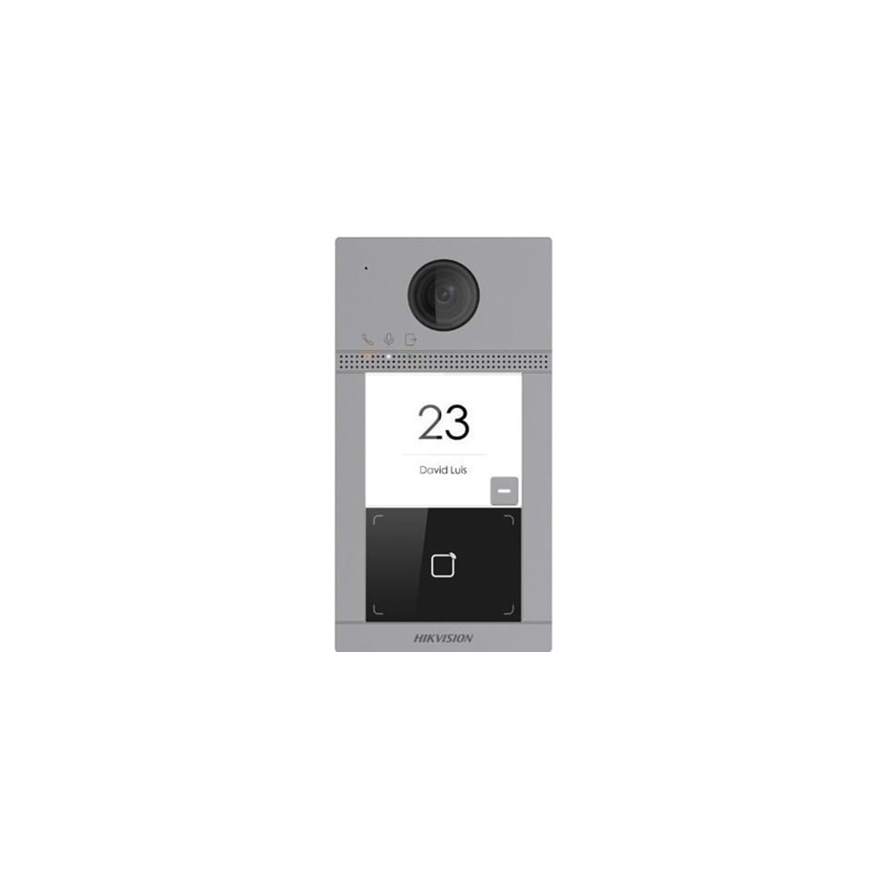 Hikvision DS-KV8113-WME1 1 Buton Metal İnterkom Villa Kapı Ünitesi