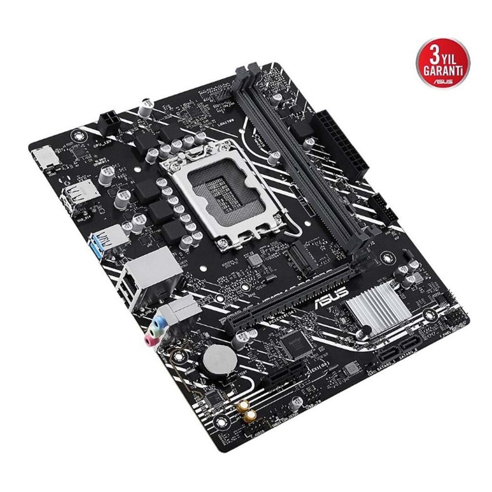Asus PRIME H610M-F D4 R2.0-SI 2xDDR4 M.2 HDMI 12-13.14.Nesil LGA1700 Soket Anakart (Bulk)