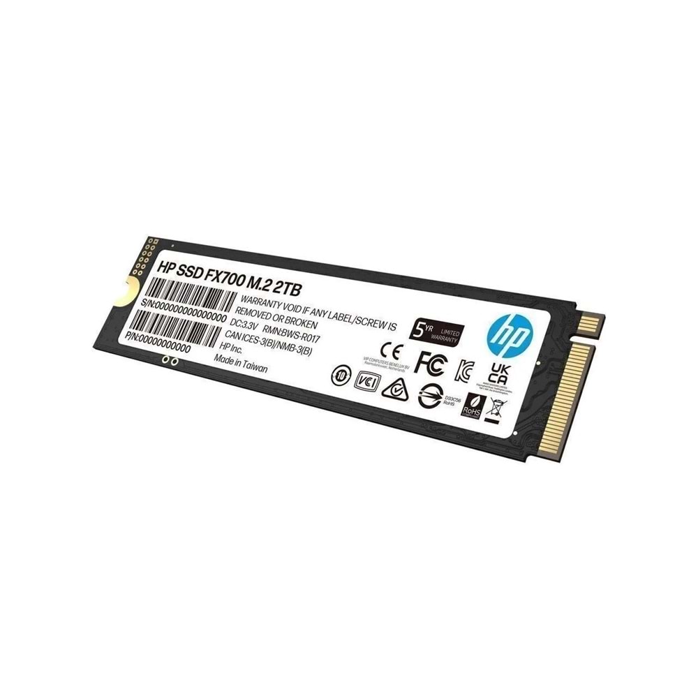 HP 8U2N5AA FX700 2TB 7200/6200 Gen4 NVMe PCIe M.2 3D NAND SSD