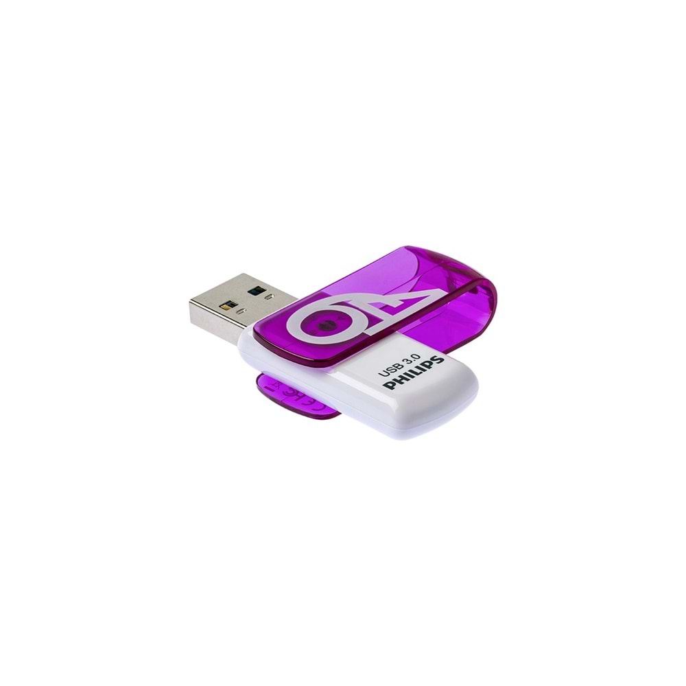 Philips FM64FD00B 64GB USB 3.0 Vivid Mor Flash Disk