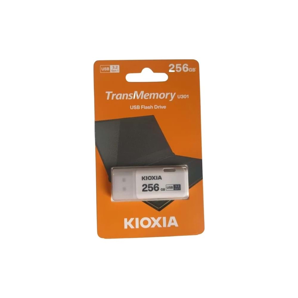 KIOXIA U301W 256GB USB 3.2 Gen1 TransMemory Flash Disk (Beyaz)