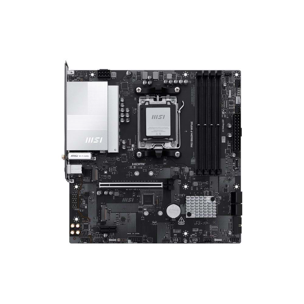 MSI PRO B840M-P WIFI6E DDR5 8000MT/S 1XHDMI 2XM.2 USB-C AM5 MATX
