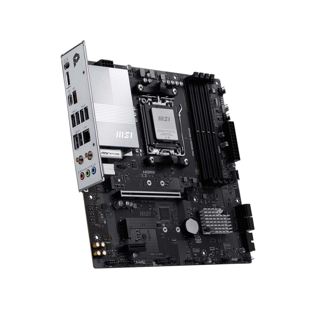 MSI PRO B840M-P WIFI6E DDR5 8000MT/S 1XHDMI 2XM.2 USB-C AM5 MATX