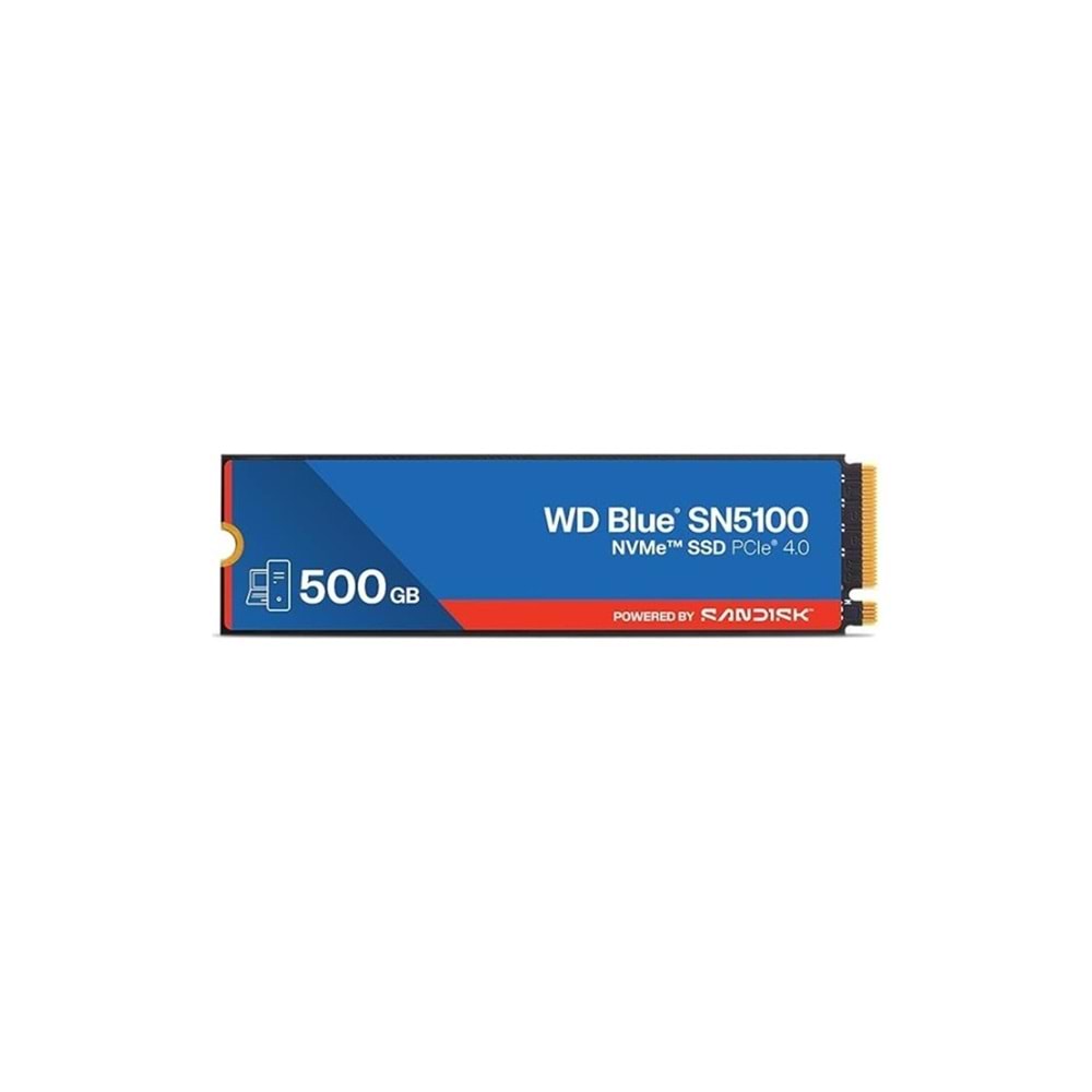 WD BLUE 500 GB SN5100 PCI-4.0 5000MB/S 4000MB/S M2 SSD WDS500G5B0E