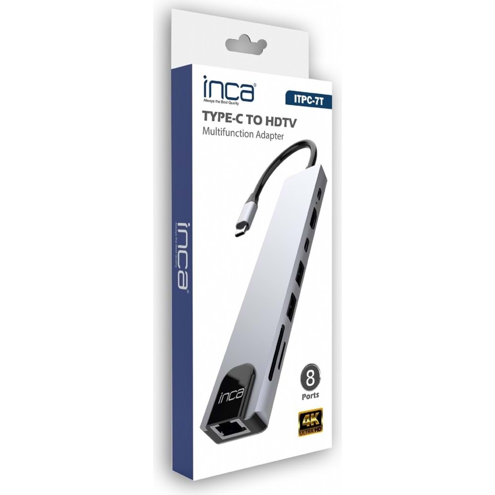 INCA ITPC-7 TYPE-C HUB X8COMBO Çoklayıcı