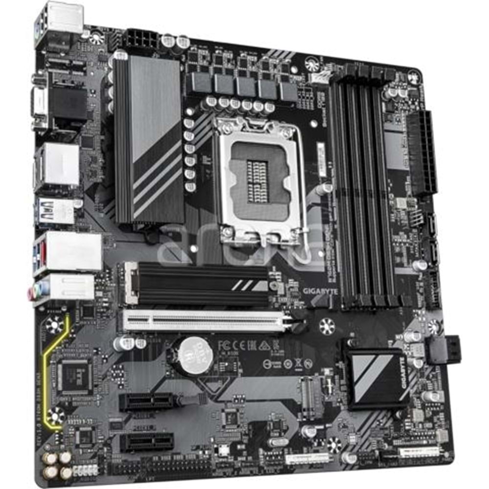 Gigabyte B760M-DS3H-GEN5 MAB B760M DS3H GEN5 7600MHz OC DDR5 LGA1700 DP-HDMI MicroATX ANAKART