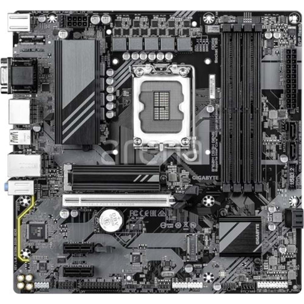 Gigabyte B760M-DS3H-GEN5 MAB B760M DS3H GEN5 7600MHz OC DDR5 LGA1700 DP-HDMI MicroATX ANAKART