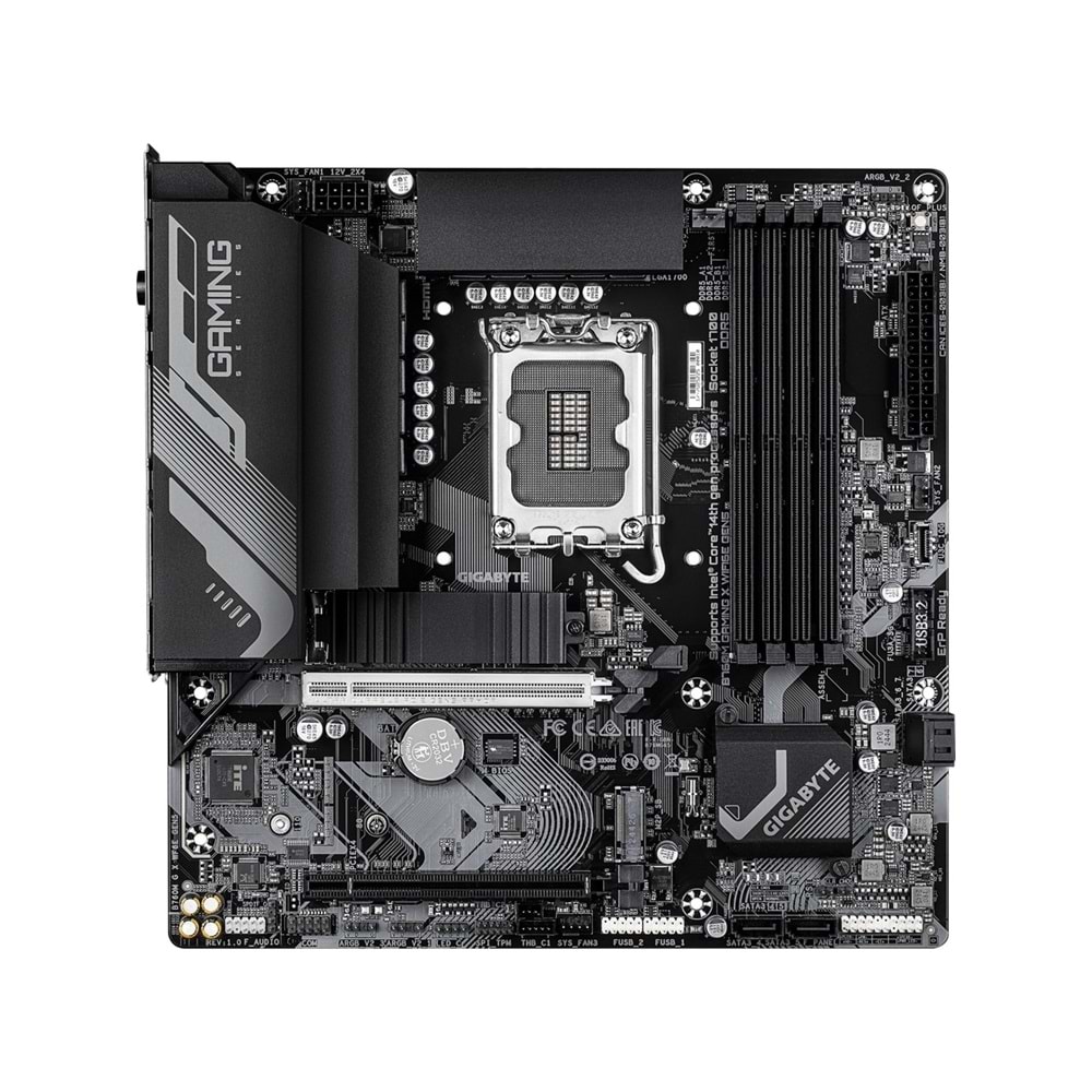 Gigabyte B760M-GXWF6EGEN5 B760M-GXWF6EGEN5 7600MHz OC DDR5 LGA1700 M.2 HDMI DP Micro-ATX Anakart