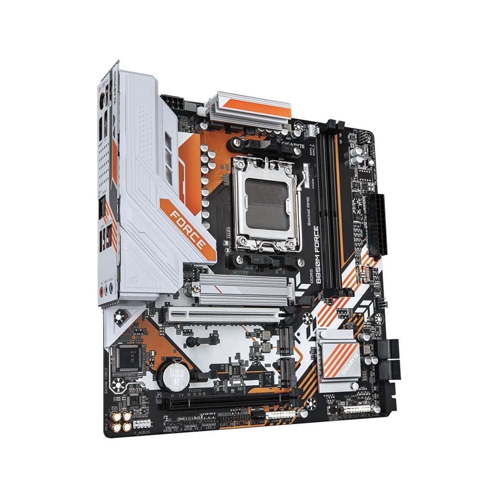 Gigabyte B850M-FORCE-WF6E B850M-FORCE-WF6E 9600MHz OC DDR5 AM5 M.2 HDMI DP Micro-ATX Anakart