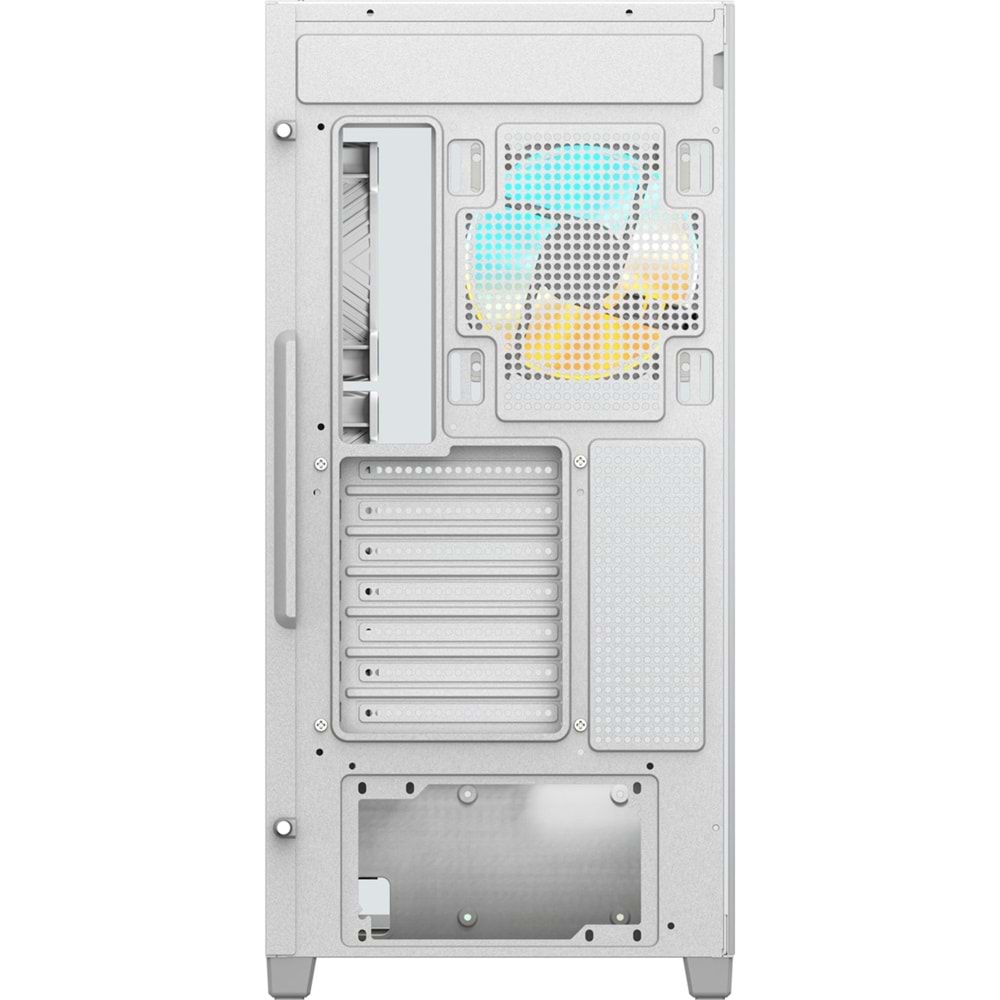 Gigabyte GB-C500PI-ST Panoramic Stealth Ice Mid Tower PC Case Beyaz Tempered Glass 4x ARGB Fan