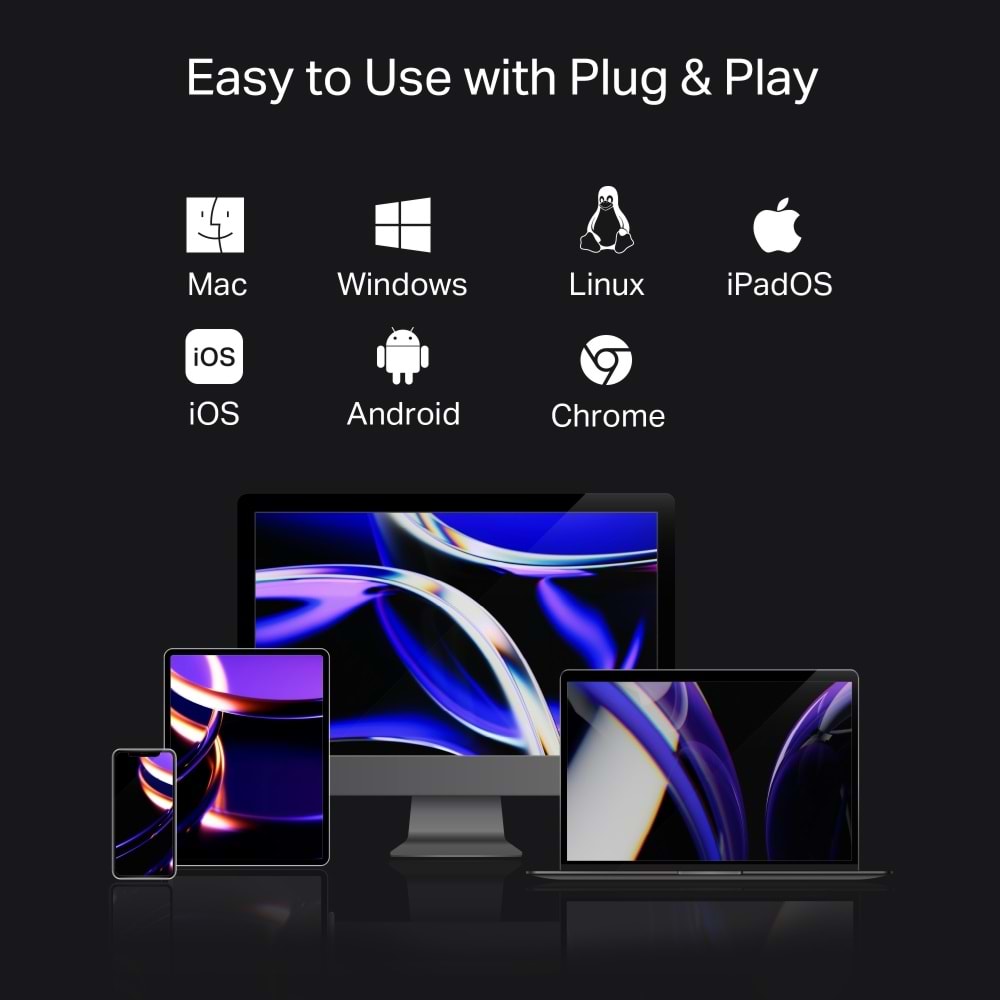 Tp-Link UH7021C USB Type-C 7 si 1 arada Hub