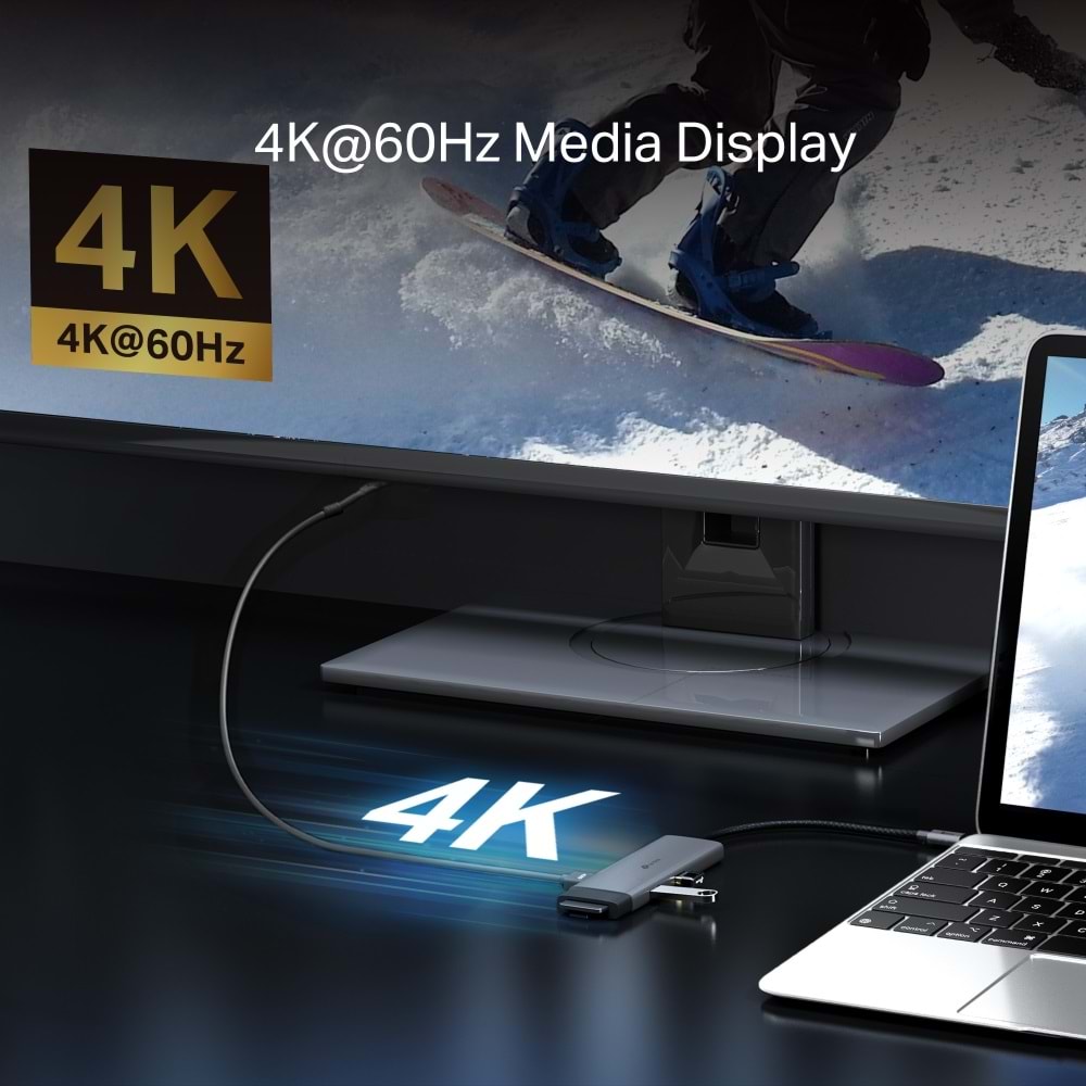 Tp-Link UH7021C USB Type-C 7 si 1 arada Hub
