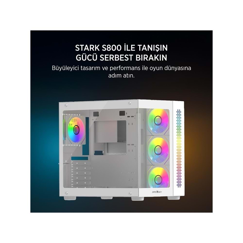 JAMES DONKEY STARK S800 4X ARGB BLACK Kasa 750W
