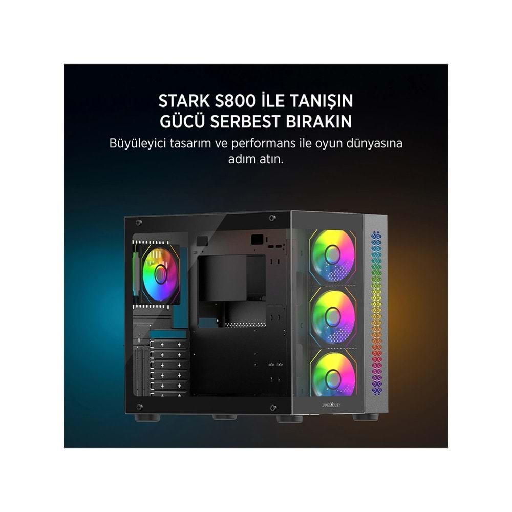 JAMES DONKEY STARK S800 4X ARGB Gaming Kasa 650W
