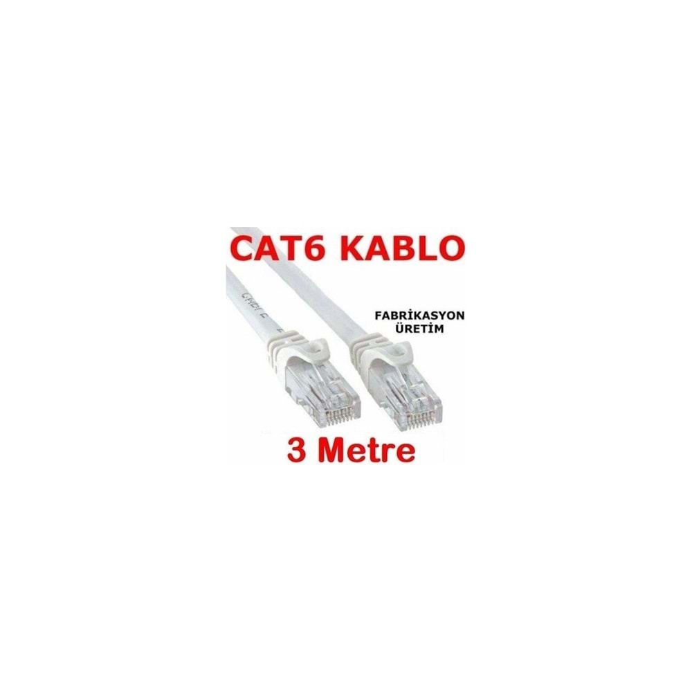 FLAXES FNK-603G CAT6 PATCH Kablo 3 METRE 23AWG