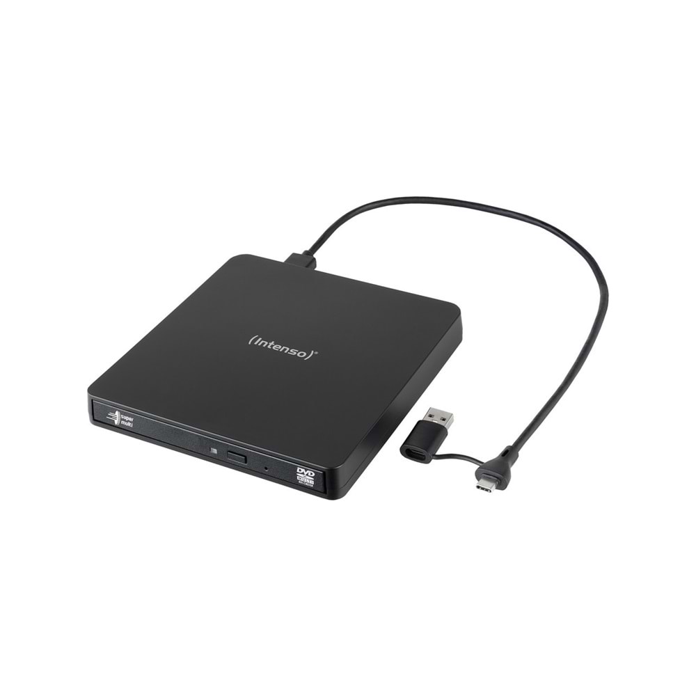 Intenso EOD 400D Slim 8xDVD 24xCD USB 3.2 CD/DVD Yazıcı (5401400)(Siyah)